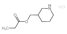 3-Piperidinylmethyl propanoate hydrochloride Structure