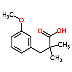3-(3-Methoxyphenyl)-2,2-dimethylpropanoic acid Structure