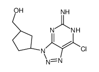 [(1R,3S)-3-(5-amino-7-chlorotriazolo[4,5-d]pyrimidin-3-yl)cyclopentyl]methanol结构式