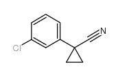 1-(3-氯苯基)环丙烷甲腈结构式