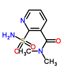 2-(氨基磺酰基)-N,N-二甲基苯甲酰胺结构式