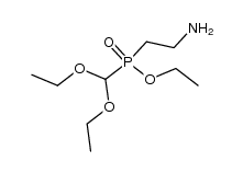 ethyl (2-aminoethyl)(diethoxymethyl)phosphinate结构式