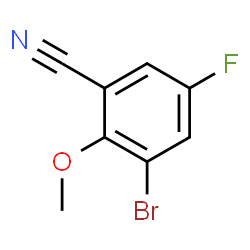 3-Bromo-5-fluoro-2-methoxybenzonitrile picture