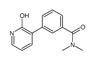 N,N-dimethyl-3-(2-oxo-1H-pyridin-3-yl)benzamide结构式