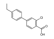 2-chloro-4-(4-ethylphenyl)benzoic acid Structure