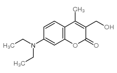 7-DIETHYLAMINO-3-HYDROXYMETHYL-4-METHYL-CHROMEN-2-ONE structure