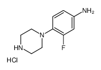 3-fluoro-4-piperazin-1-ylaniline,hydrochloride Structure