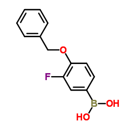 [4-(Benzyloxy)-3-fluorophenyl]boronic acid Structure