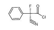 (S)-(-)-α-cyano-α-fluorophenylacetyl chloride Structure