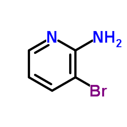 2-氨基-3-溴吡啶结构式