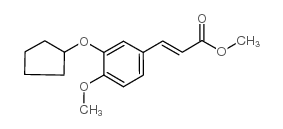 METHYL 3-[3-(CYCLOPENTYLOXY)-4-METHOXYPHENYL]ACRYLATE结构式