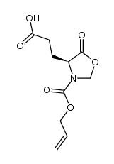 3-[3-((allyloxy)carbonyl)-5-oxo-1,3-oxazolan-4-yl]propanoic acid Structure