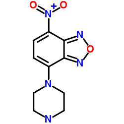 4-硝基-7-哌嗪苯并氧杂噁二唑(NBD-PZ)结构式