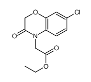 ethyl 2-(7-chloro-3-oxo-1,4-benzoxazin-4-yl)acetate结构式