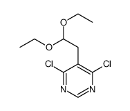 4,6-Dichloro-5-(2,2-diethoxyethyl)pyrimidine Structure