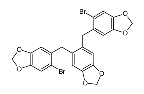 5,6-bis[(6-bromo-1,3-benzodioxol-5-yl)methyl]-1,3-benzodioxole Structure