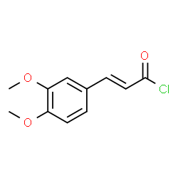 (E)-3,4-Dimethoxycinnamoyl chloride Structure