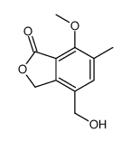 4-(hydroxymethyl)-7-methoxy-6-methyl-3H-2-benzofuran-1-one结构式