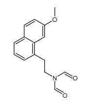 N-formyl-N-(2-(7-methoxynaphthalen-1-yl)ethyl)formamide Structure