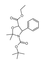 3-(t-Boc)-2,2-dimethyl-4-phenyl-1,3-oxazolidin-5-yl]formic Acid Ethyl Ester Structure