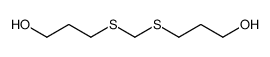 3-(3-hydroxypropylsulfanylmethylsulfanyl)propan-1-ol结构式