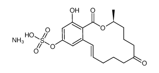 玉米赤霉烯酮4-硫酸铵盐结构式