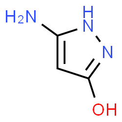 5-氨基-1H-吡唑-3-醇结构式