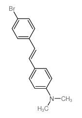 Benzenamine,4-[2-(4-bromophenyl)ethenyl]-N,N-dimethyl- Structure