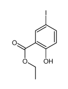 2-羟基-5-碘-苯甲酸乙酯结构式