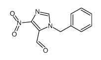 4-硝基-1-(苯甲基)-1H-咪唑-5-苯甲醛结构式