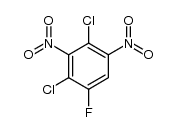 2,4-dichloro-1-fluoro-3,5-dinitro-benzene Structure