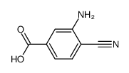 3-amino-4-cyanobenzoic acid Structure
