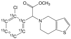 (±)-Clopidogrel-(phenyl-13C6) Structure