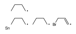 3-bromoprop-1-enyl(tributyl)stannane结构式