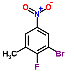 1-Bromo-2-fluoro-3-methyl-5-nitrobenzene Structure