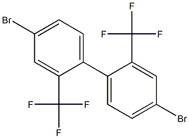 4,4'-dibromo-2,2'-bis(trifluoromethyl)-1,1'-biphenyl Structure