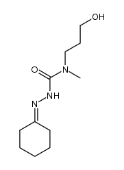 cyclohexanone 4-(3-hydroxypropyl)-4-methylsemicarbazone Structure