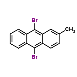 9,10-二溴-2-甲基蒽结构式