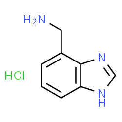 1H-1,3-苯并二唑-4-基甲胺盐酸盐结构式