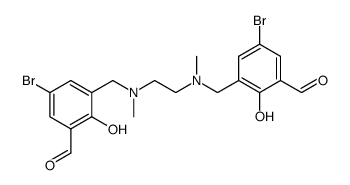 N,N′-dimethyl-N,N′-bis(2-hidroxy-3-formyl-5-bromo-benzyl)ethylenediamine Structure