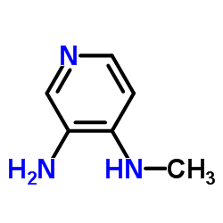 3-氨基-4-(甲基氨基)吡啶结构式