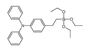 N,N-diphenyl-4-(2-triethoxysilylethyl)aniline结构式