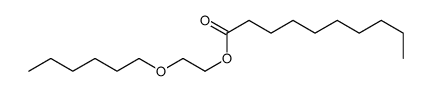 2-hexoxyethyl decanoate Structure