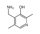 4-(aminomethyl)-2,5-dimethylpyridin-3-ol结构式
