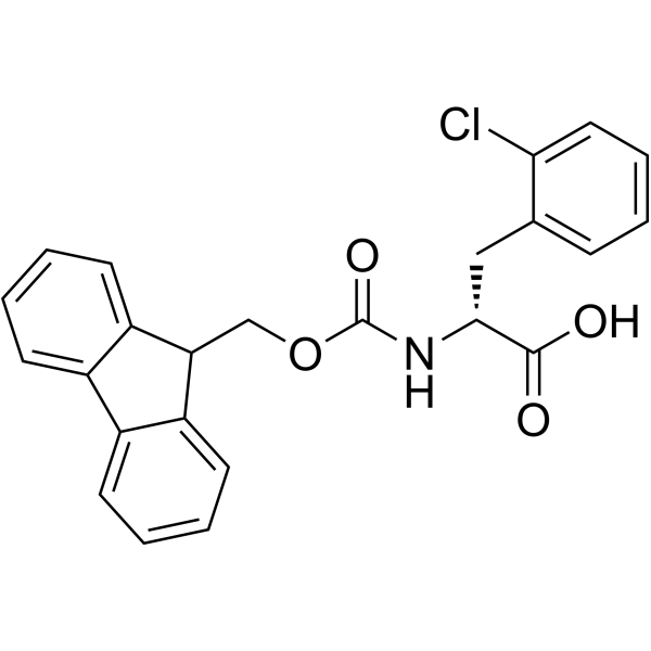 Fmoc-D-2-氯苯丙氨酸结构式