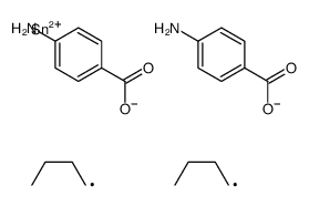 [(4-aminobenzoyl)oxy-dibutylstannyl] 4-aminobenzoate Structure