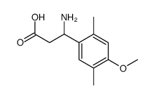 3-氨基-3-(2,5-二甲基-4-甲氧基苯基)-丙酸结构式