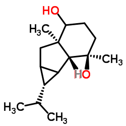 6,8-Cyclo-1,4-eudesmanediol Structure