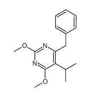 4-benzyl-5-isopropyl-2,6-dimethoxypyrimidine Structure