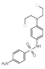 Benzenesulfonamide,4-amino-N-[4-[bis(2-chloroethyl)amino]phenyl]- Structure